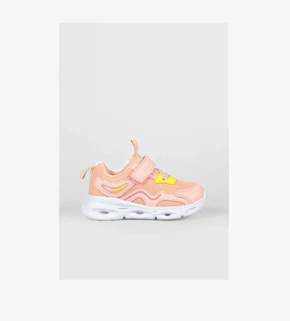 Rony Işıklı Kız Bebek Pudra Spor Ayakkabı - Görsel 1