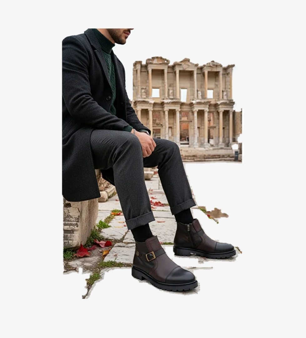 RODRİGUEZ Fermuarlı Kürklü Soğuk Geçirmez Erkek Bot