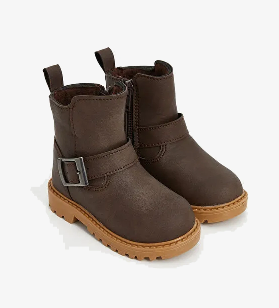 Deri Görünümlü Erkek Bebek Bot - Görsel 1