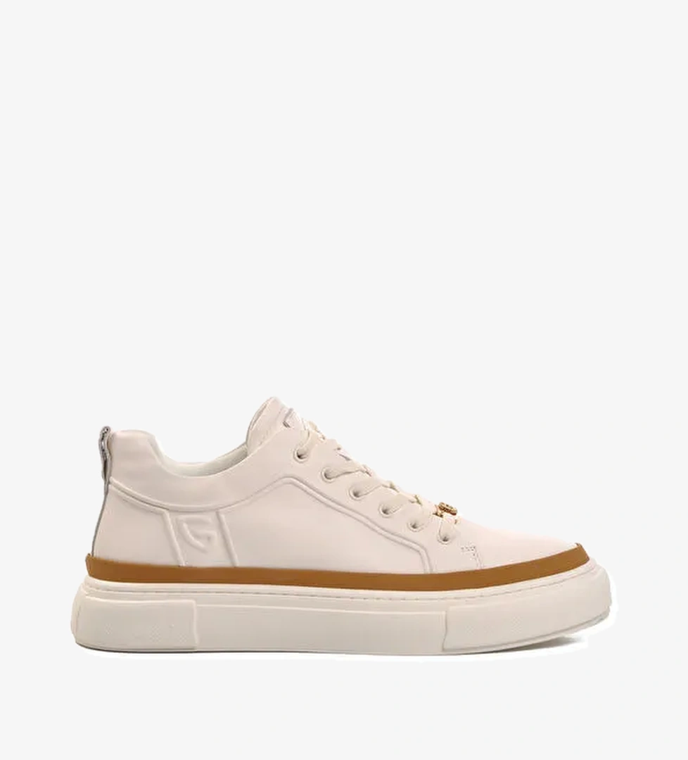Beyaz Bağcıklı Erkek Sneaker 24K592