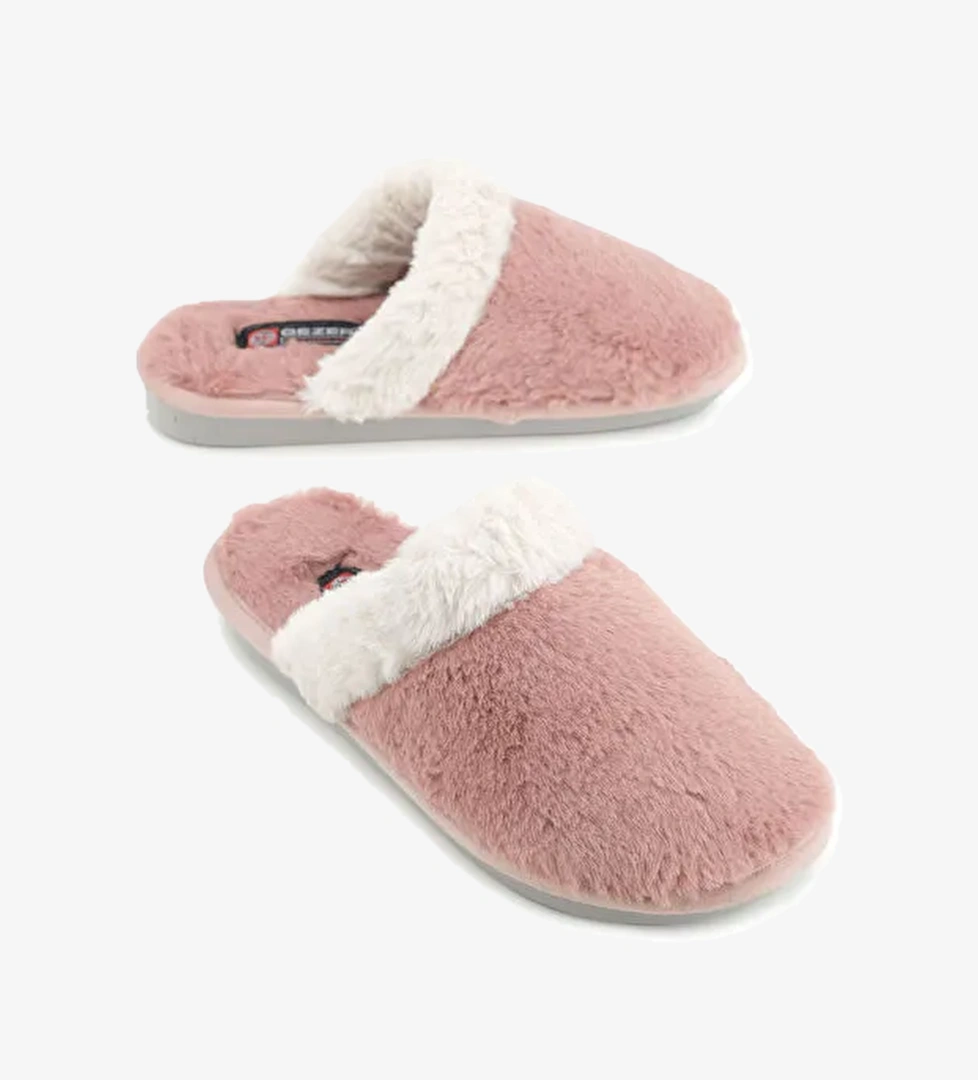 Kadın Kışlık Rahat Taban Ev Pelüşlü Terlik - Görsel 1