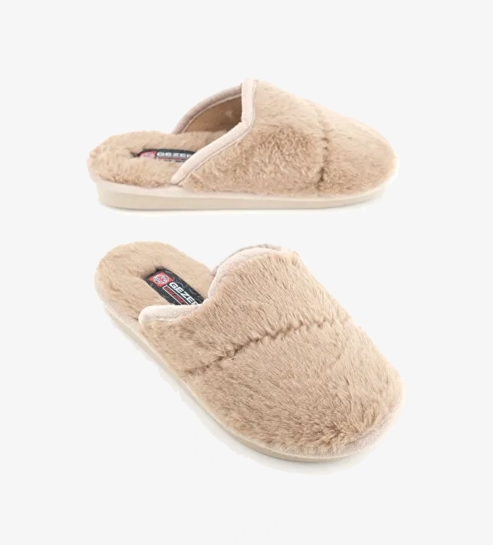 Gezer Siyah Gezer Kışlık Rahat Kadın Taban Ev Terlik