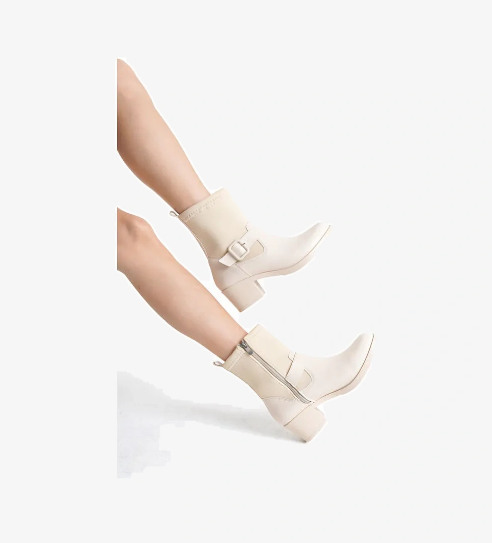 D1004 Soğuk Geçirmez Kışlık Kadın Bot - Görsel 1