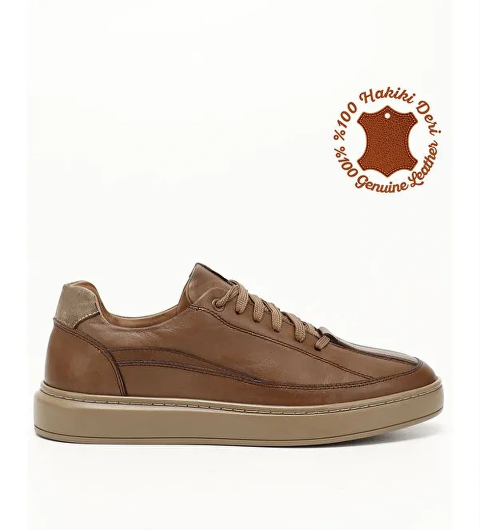 KUM Platinum Hakiki Deri Bağcıklı Erkek Günlük Sneaker 31640