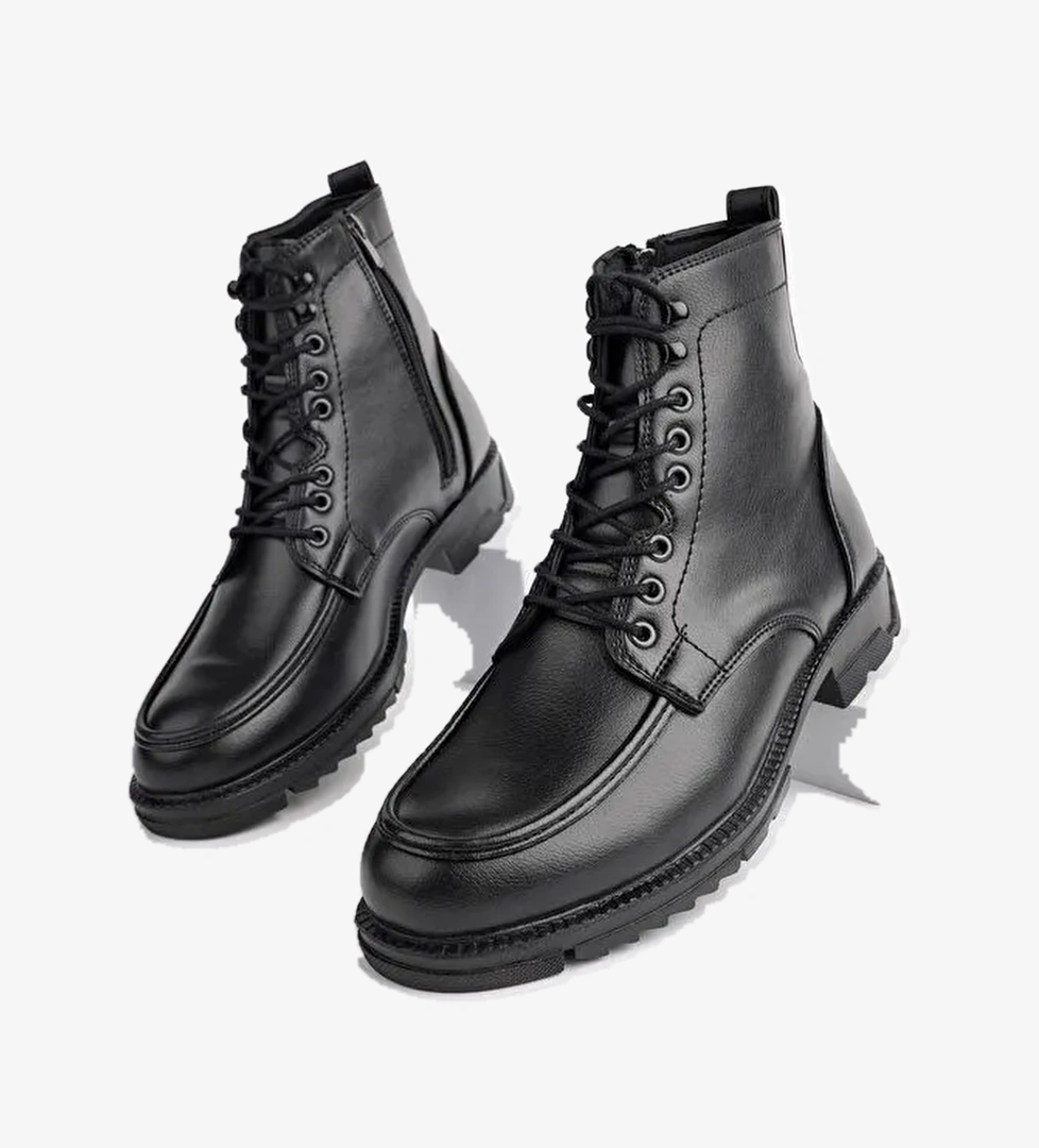 MAXWELL Fermuarlı Bağcıklı Rahat Hafif Taban Erkek Bot