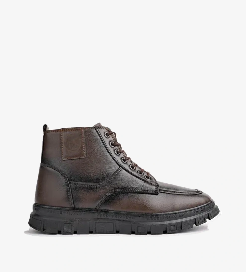 GİLBERTO Fermuarlı Bağcıklı Kürklü Hafif Taban Erkek Bot