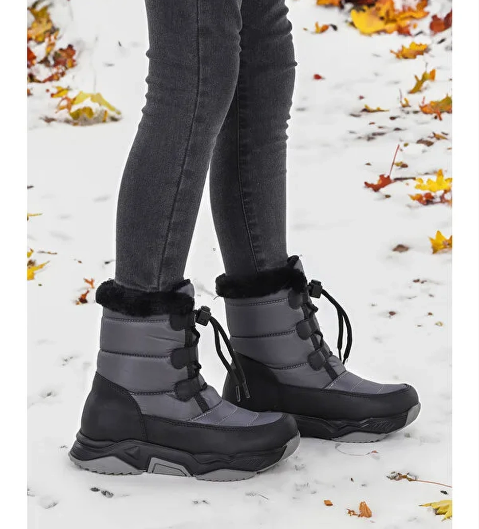 Alison Bağcıklı Erkek Çocuk Kar Botu