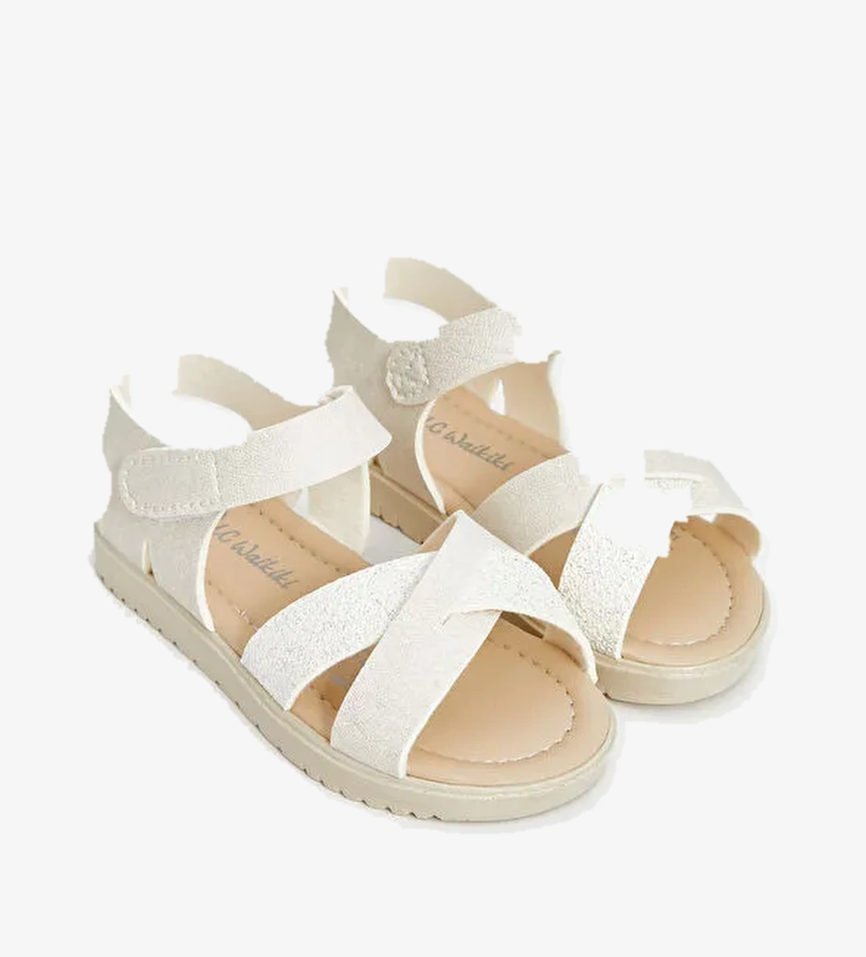 Çapraz Bantlı Kız Bebek Sandalet - Görsel 1