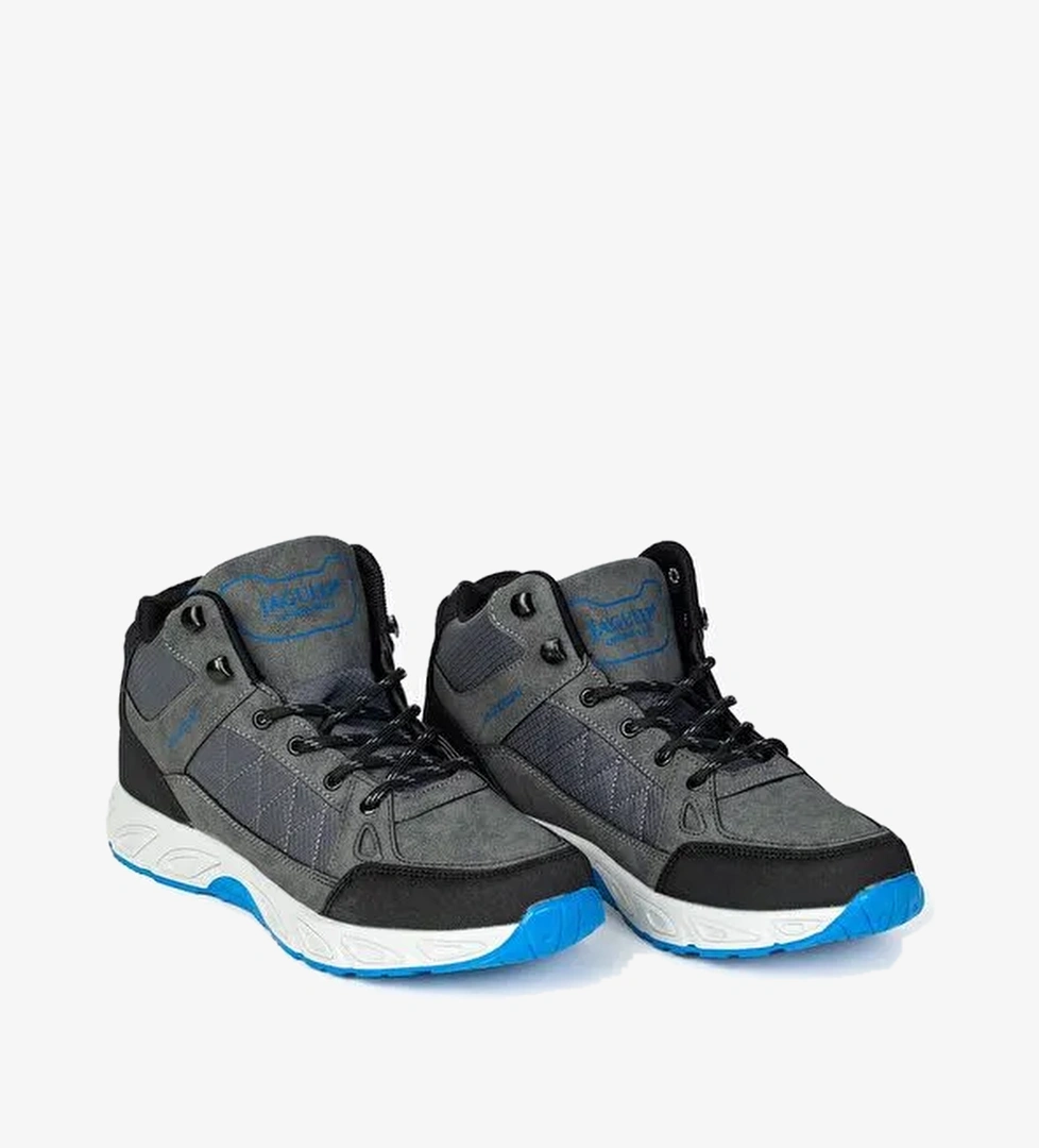 Yuvarlak Burunlu Bağcıklı Spor Tabanlı Erkek Bilek Bot