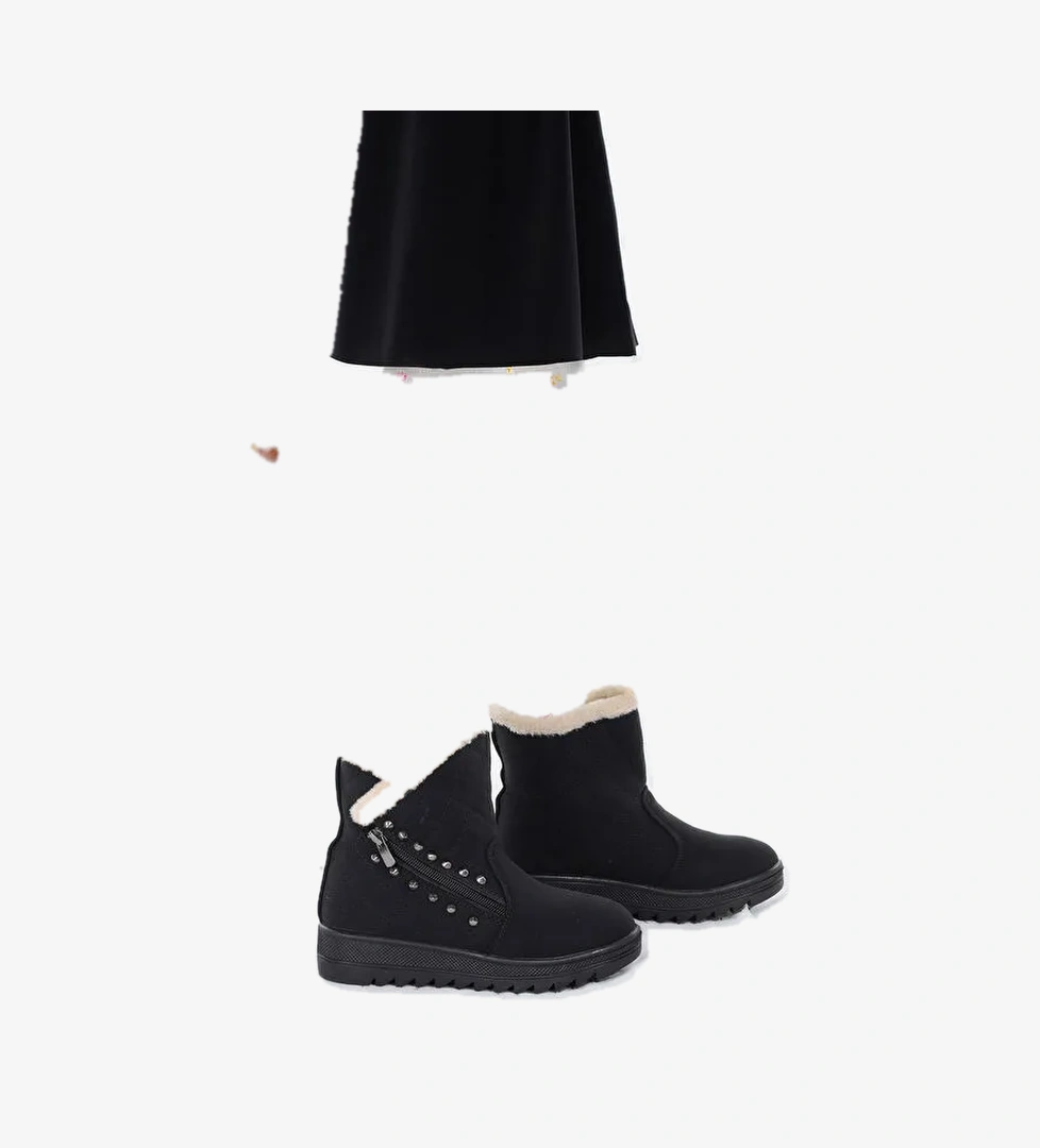 Hezan Fermuarlı Kız Çocuk Bot Ayakkabı