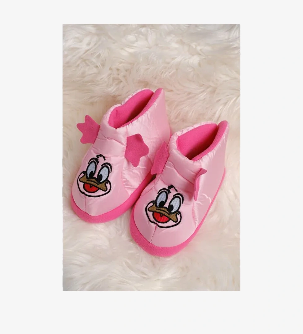 Oksit Karakter Nakışlı Kaydırmaz Taban Termal Isı Kreş Ev Okul Ayakkabısı Bebek Çocuk Panduf Botu model görseli