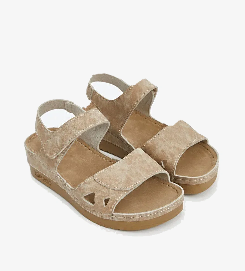 Cırt Cırtlı Kadın Sandalet - Görsel 1