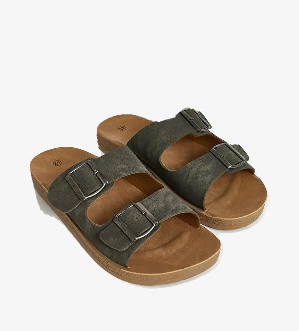 Lcw Steps Siyah Lcw Steps Çift Bantlı Erkek Terlik