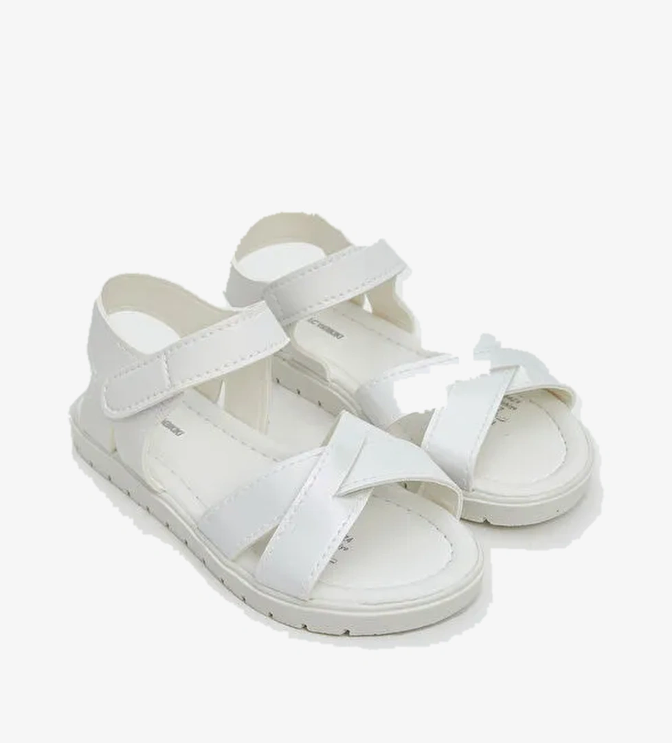 Çapraz Bantlı Kız Çocuk Sandalet - Görsel 1