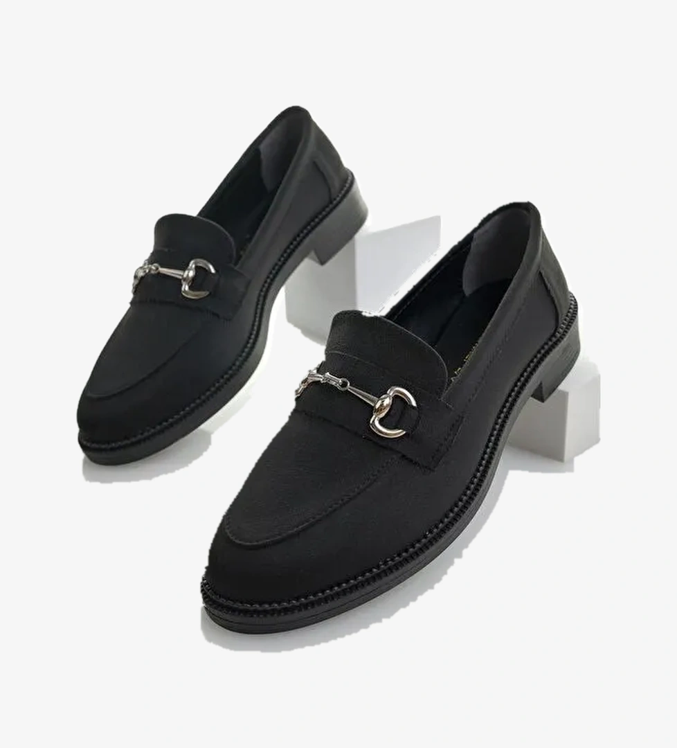 SUSSİE Metal Tokalı Kadın Loafer Günlük Ayakkabı - Görsel 1