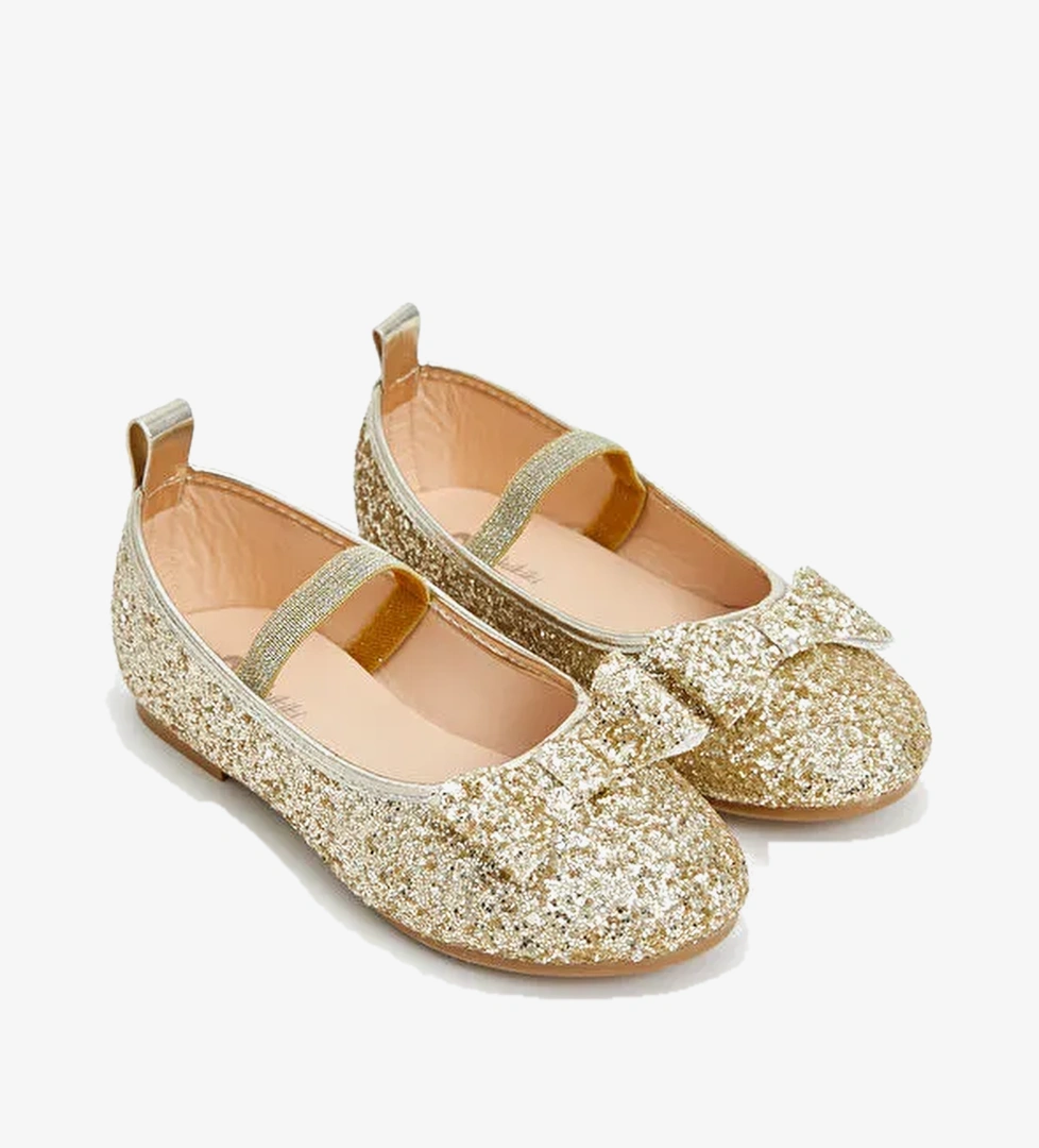 Lcw Steps Siyah Lcw Steps Fiyonk Detaylı Kız Çocuk Babet