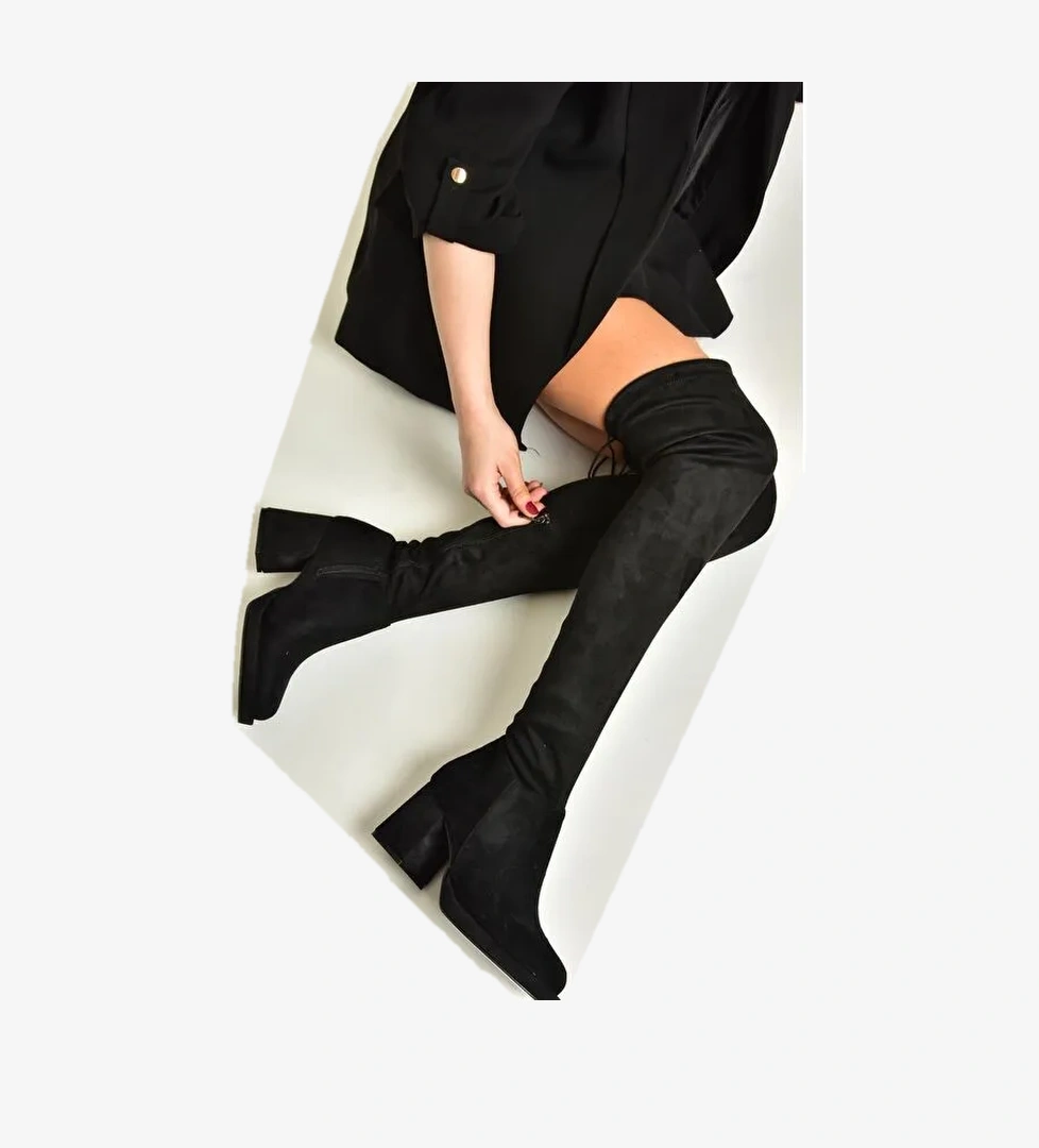 T2825200 Siyah Kadın Çizme - Görsel 1