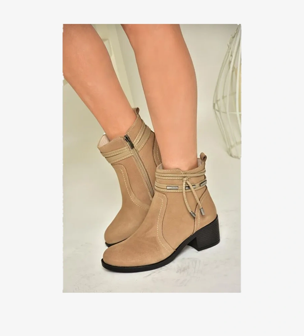 Fox Shoes T5557033 Siyah Vizon Kadın Bot model görseli