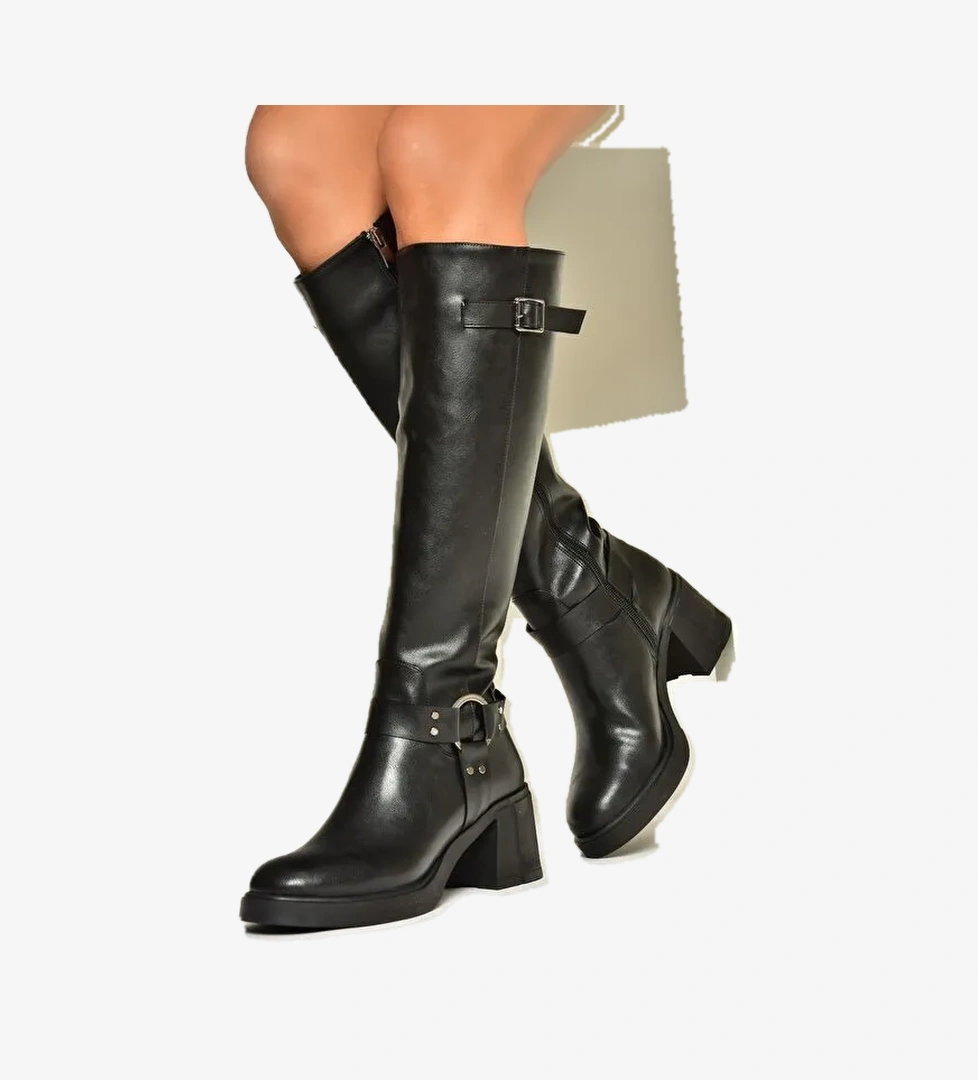 T2828320 Siyah Kadın Çizme