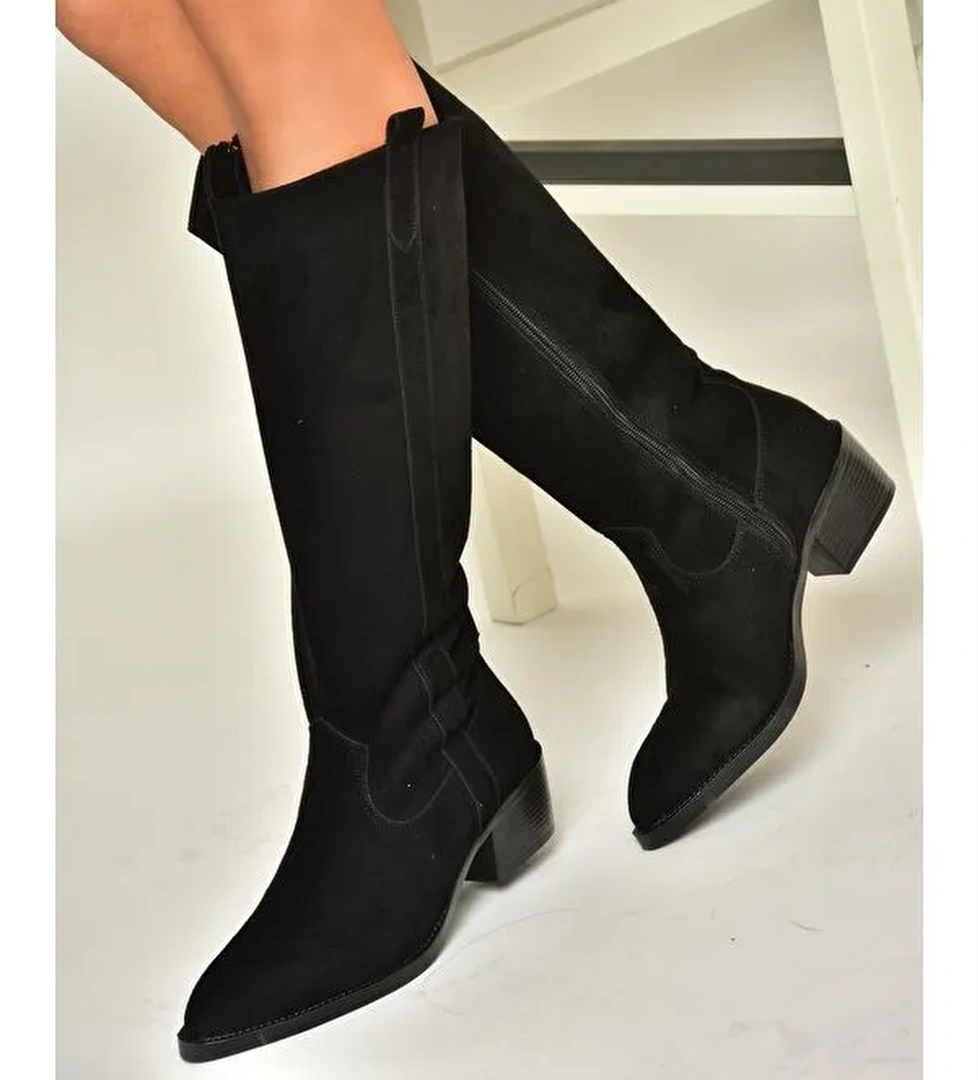 T4801428 Siyah Kadın Çizme - Görsel 1