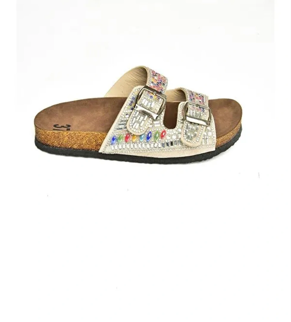 S7775283 Bej Kadın Terlik - Görsel 1