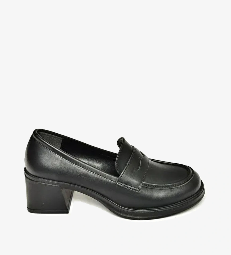 T8201453 Siyah Kadın Topuklu Ayakkabı - Görsel 1