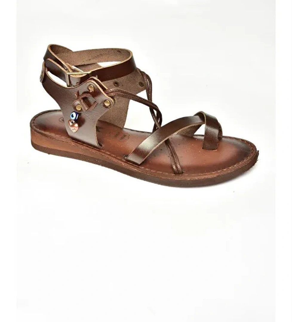 S3747815 Kahverengi Kadın Sandalet