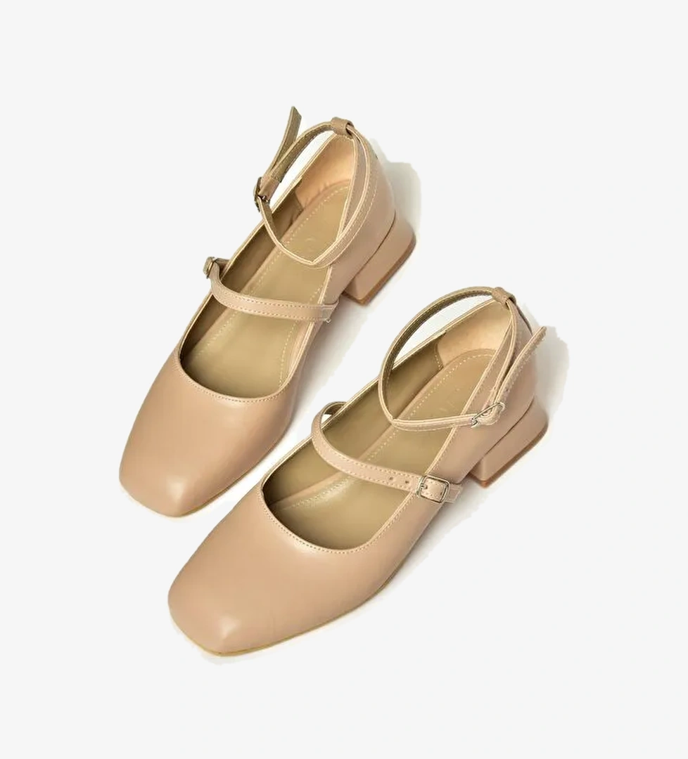 T5901326 Ten Kadın Topuklu Ayakkabı - Görsel 1