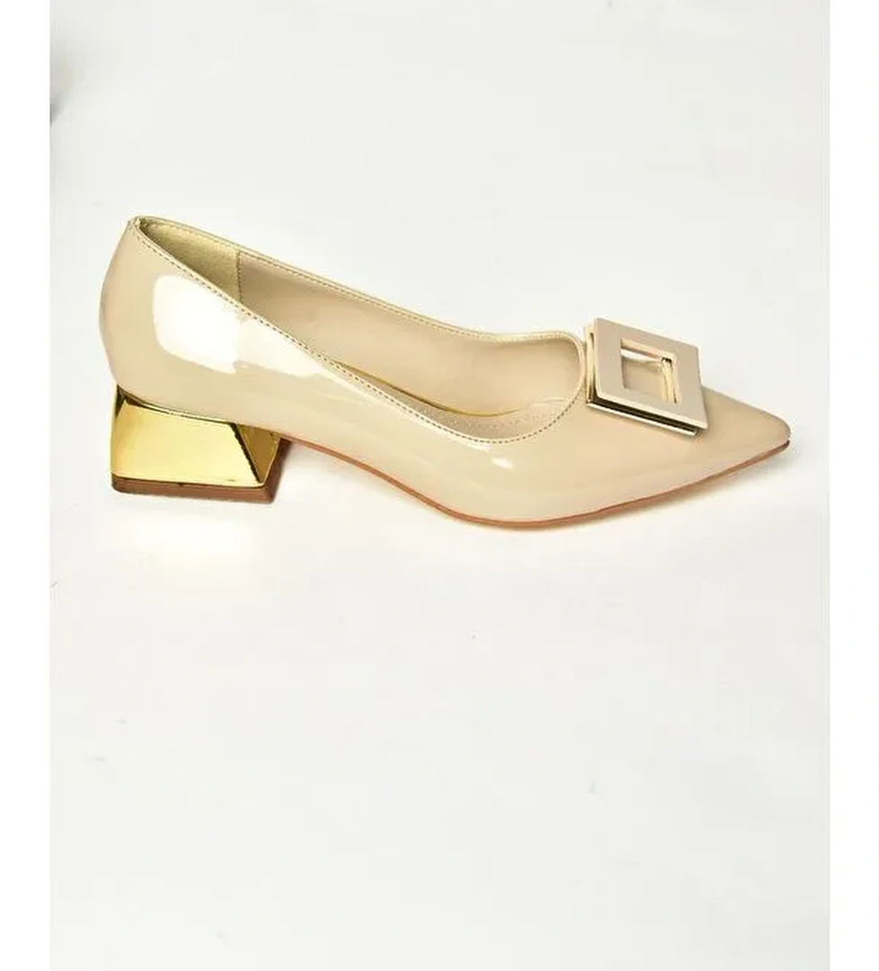 T3145513 Bej Kadın Topuklu Ayakkabı - Görsel 1