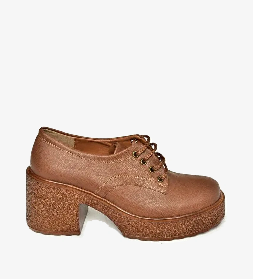 T9961540 Taba Kadın Topuklu Ayakkabı - Görsel 1