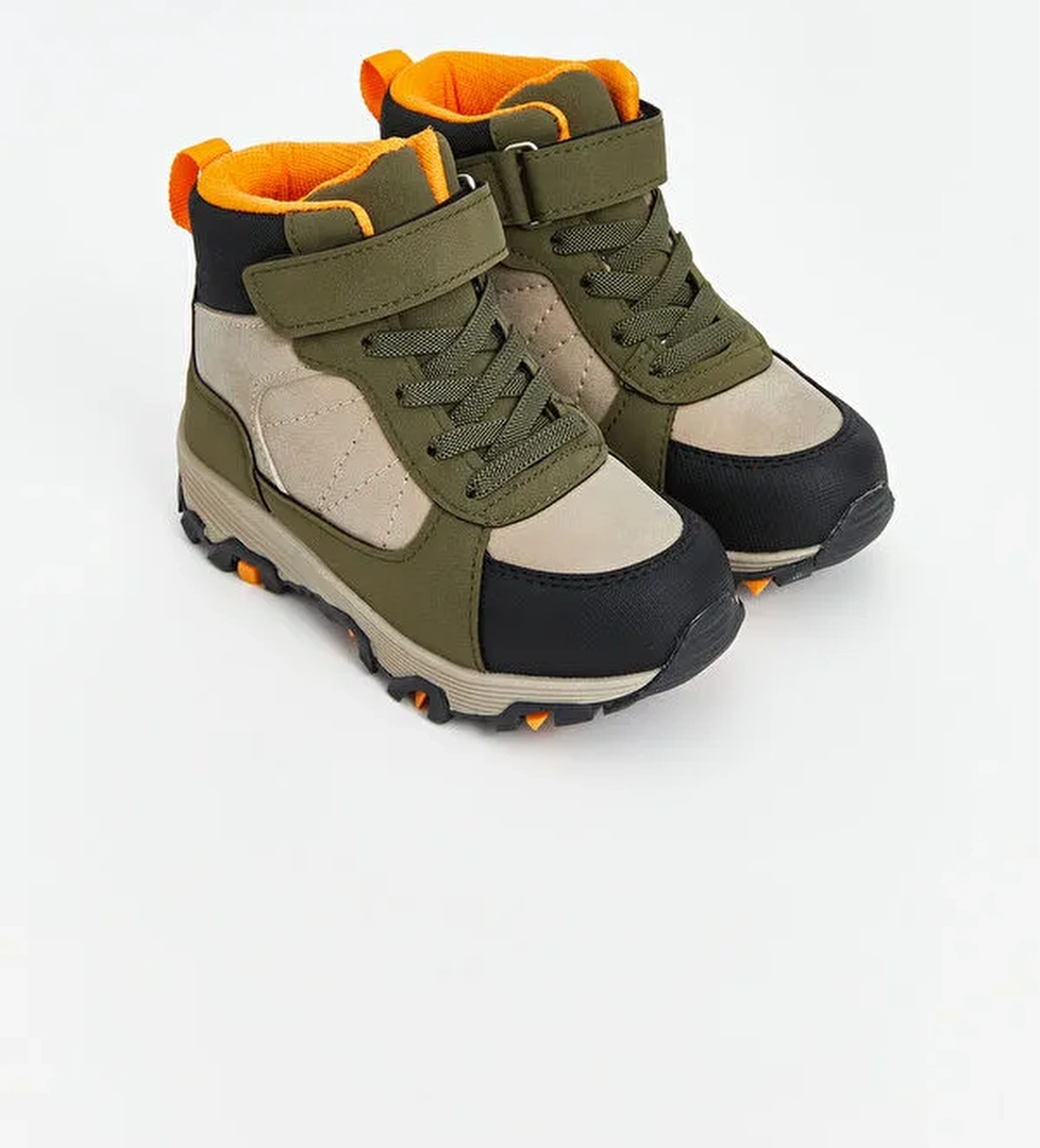 Bağcık ve Fermuarlı Erkek Bebek Bot - Görsel 1