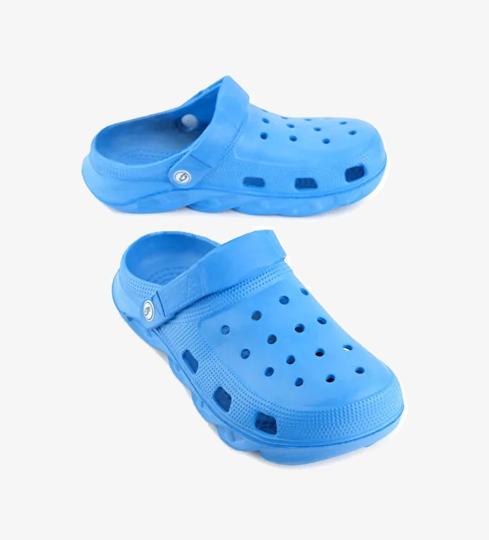 Erkek Yazlık Eva Islak Zemine Uygun Ev Bahçe Sabo Sandalet Terlik - Görsel 1