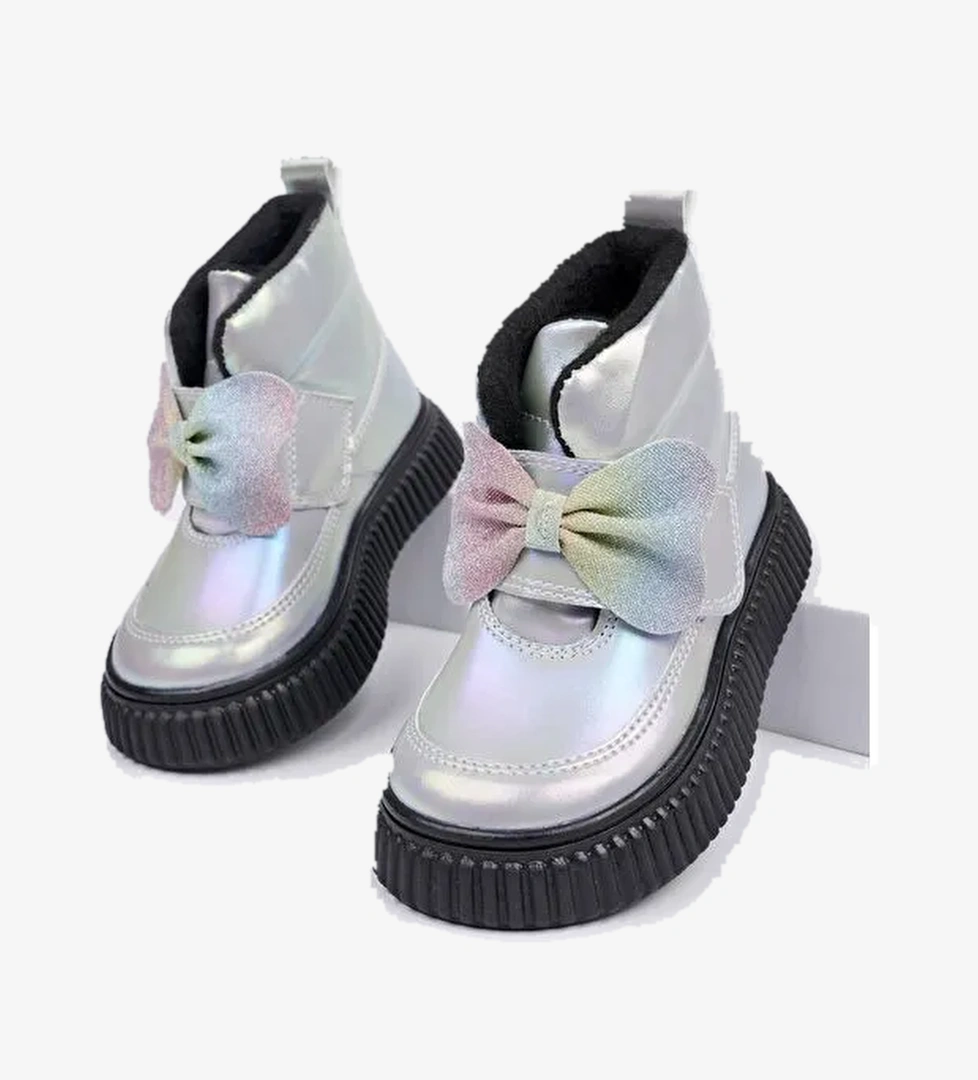 NİXİE Kaymaz Taban Rahat Kalıp Cırtlı ve Fiyonklu Çocuk Kışlık Bot - Görsel 1