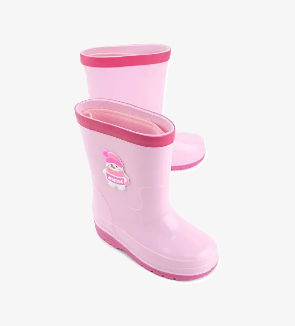 Gezer Kız Çocuk Kışlık İçinde Çıkarılabilir Ek Çoraplı Su Geçirmez Yağmur Bot Çizme model görseli