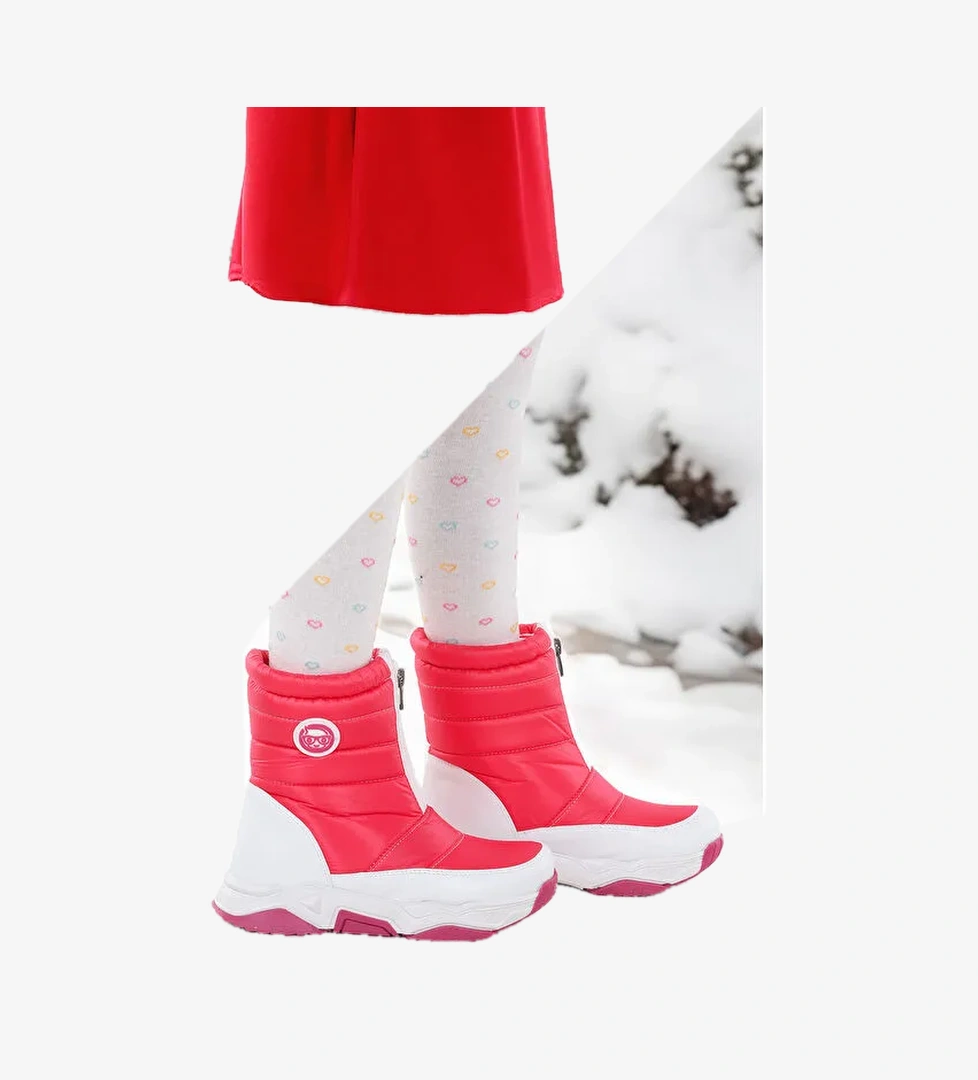 Sumo Fermuarlı Kız Çocuk Kar Botu