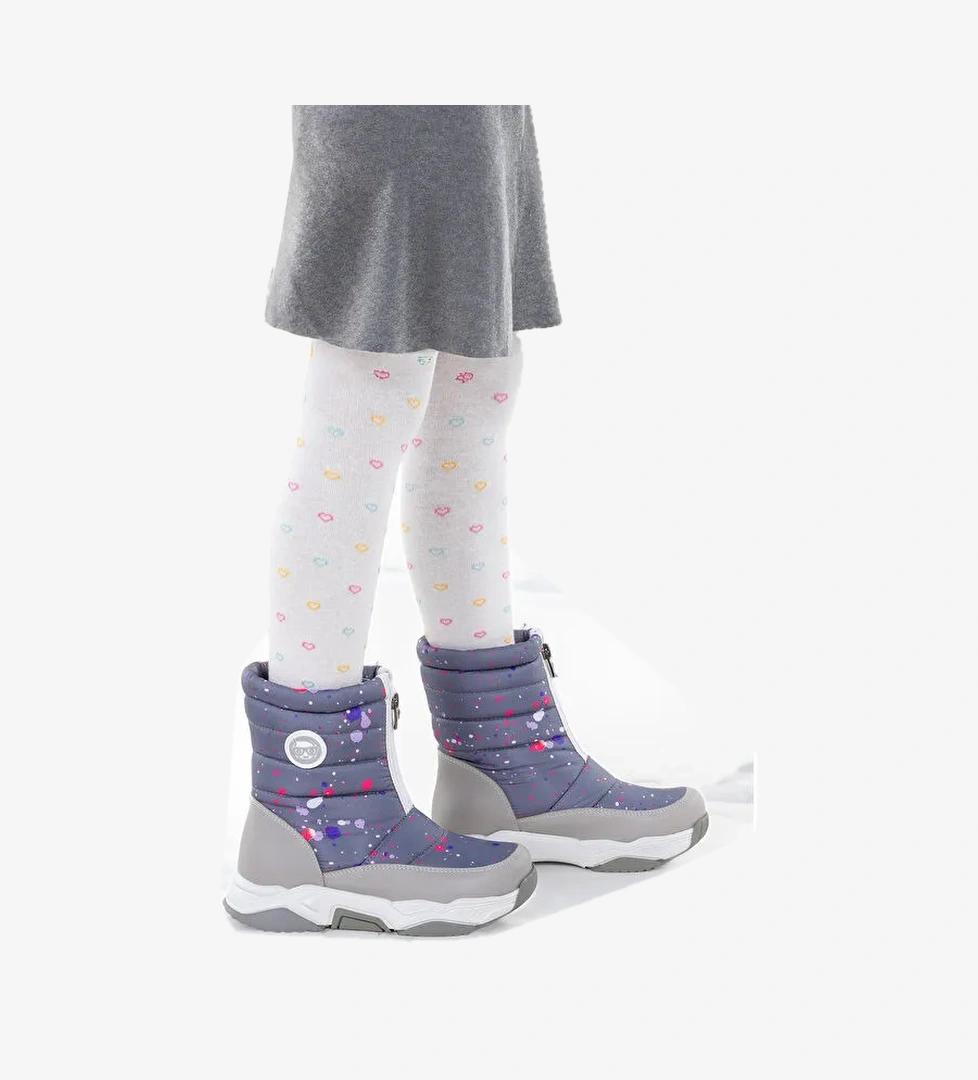 Mars Fermuarlı Kız Çocuk Kar Botu