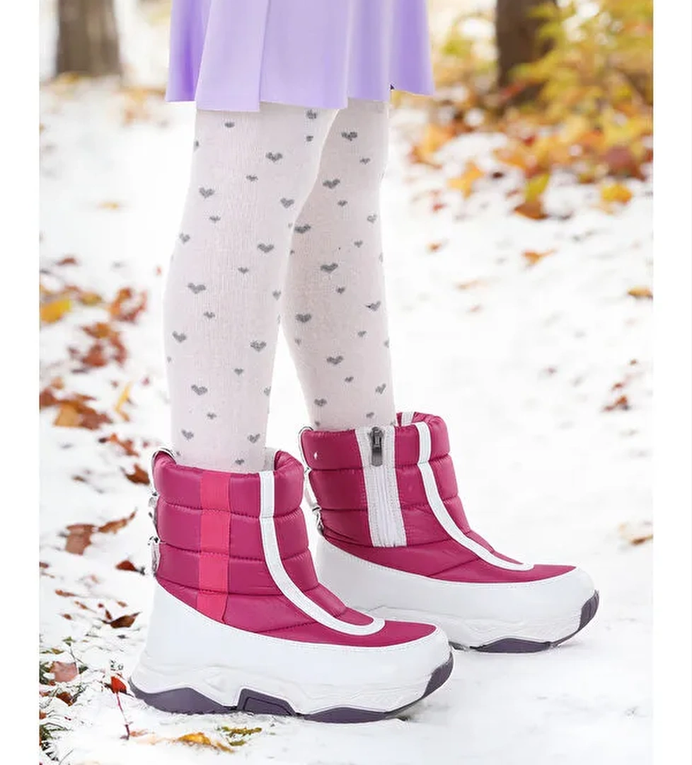 Pablo Fermuarlı Kız Çocuk Kar Botu - Görsel 1