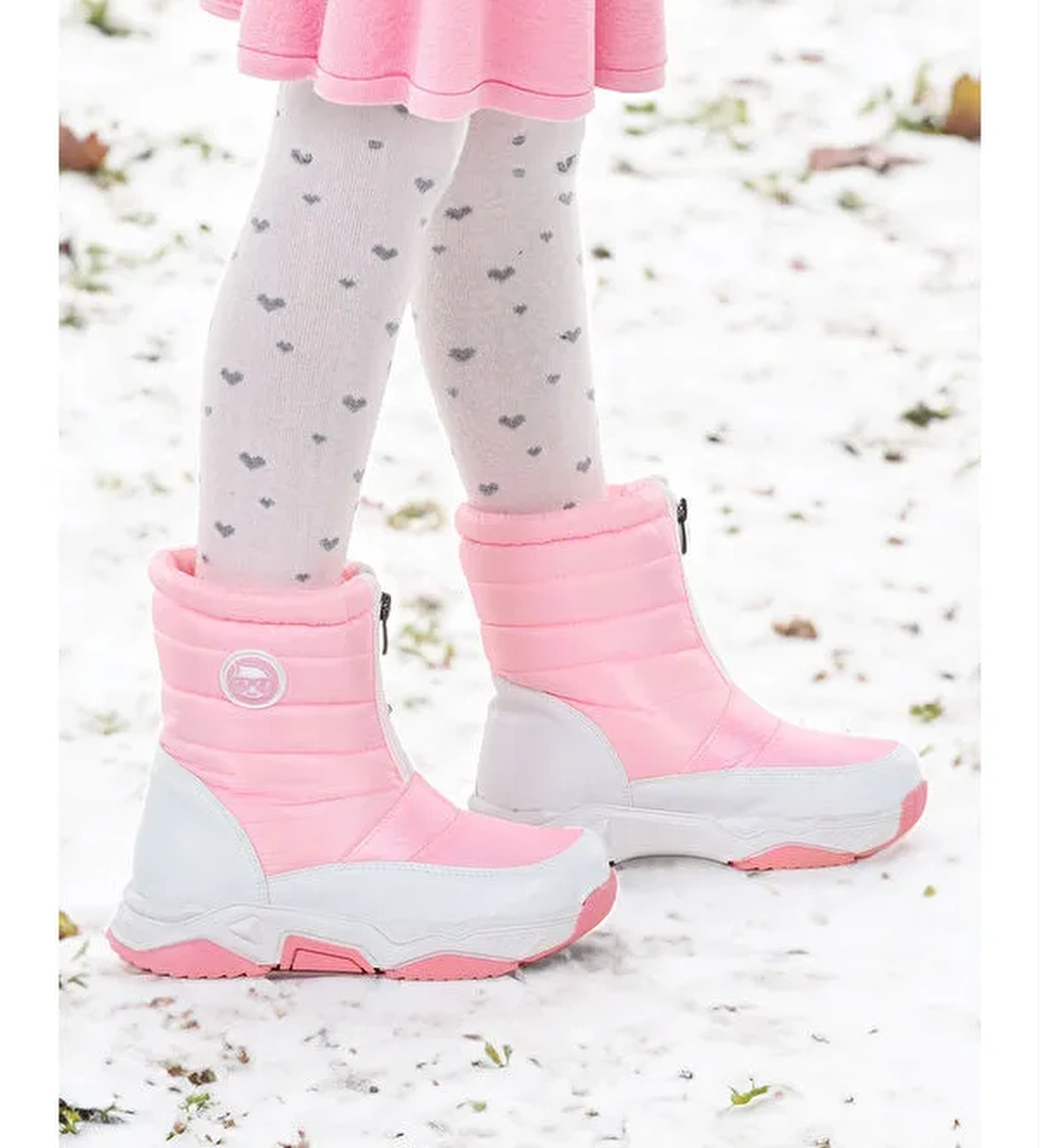 Sumo Fermuarlı Kız Çocuk Kar Botu