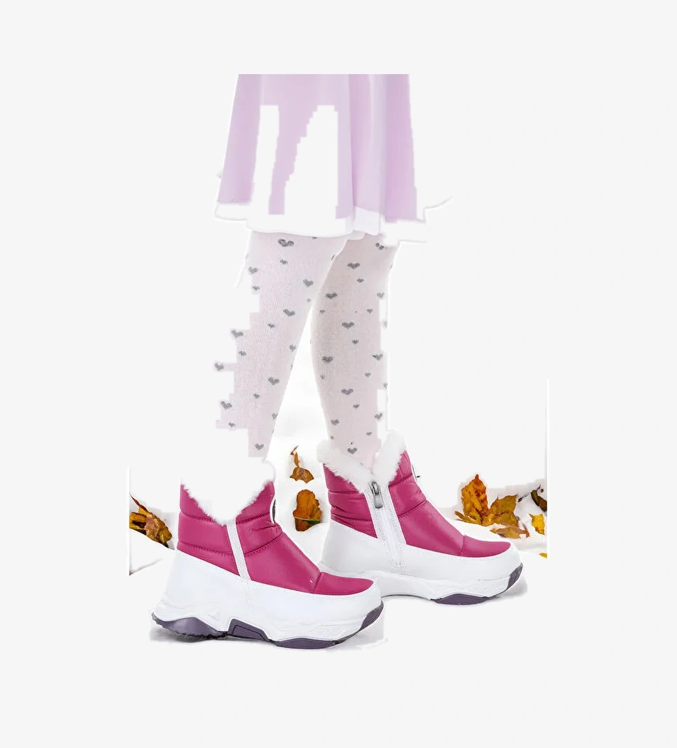 Pamela Fermuarlı Kız Çocuk Kar Botu - Görsel 1