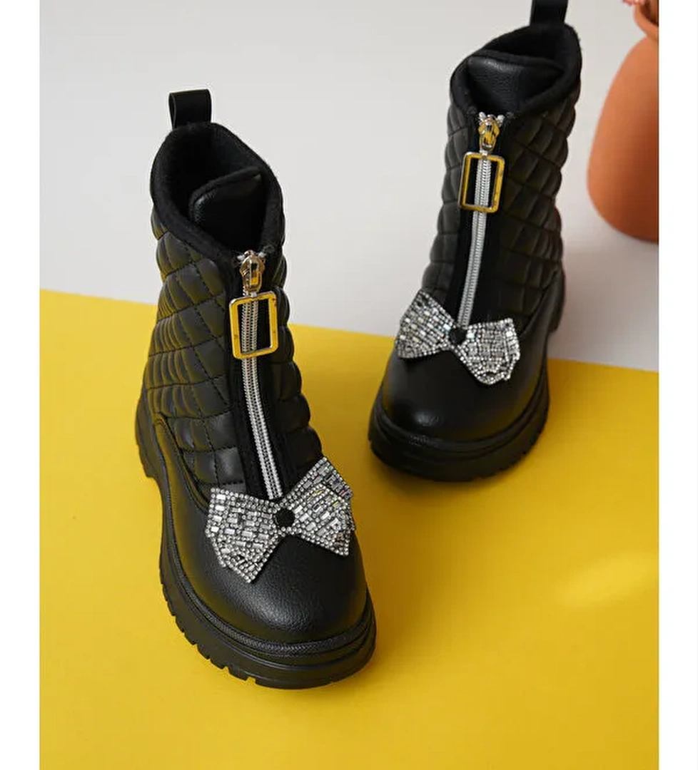 D083 Günlük Ortopedik Kız Çocuk Soğuk Geçirmez Bot - Görsel 1