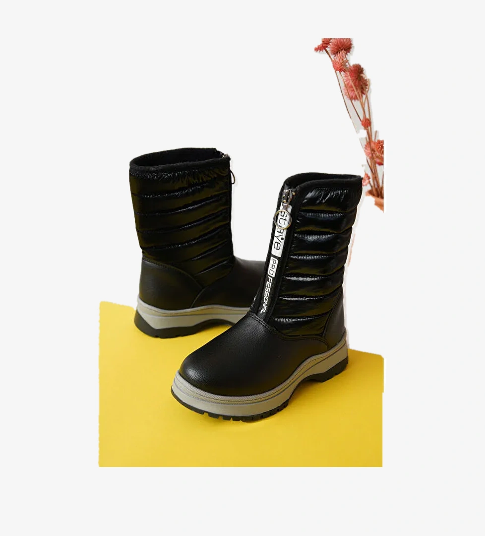 D078 Günlük Ortopedik Kız Çocuk Soğuk Geçirmez Bot