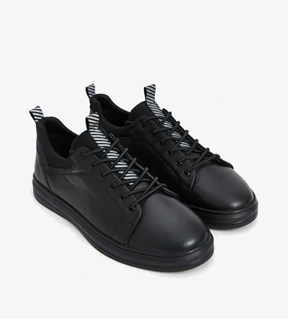 Hakiki Deri Bağcıklı Erkek Spor Ayakkabı - Görsel 1