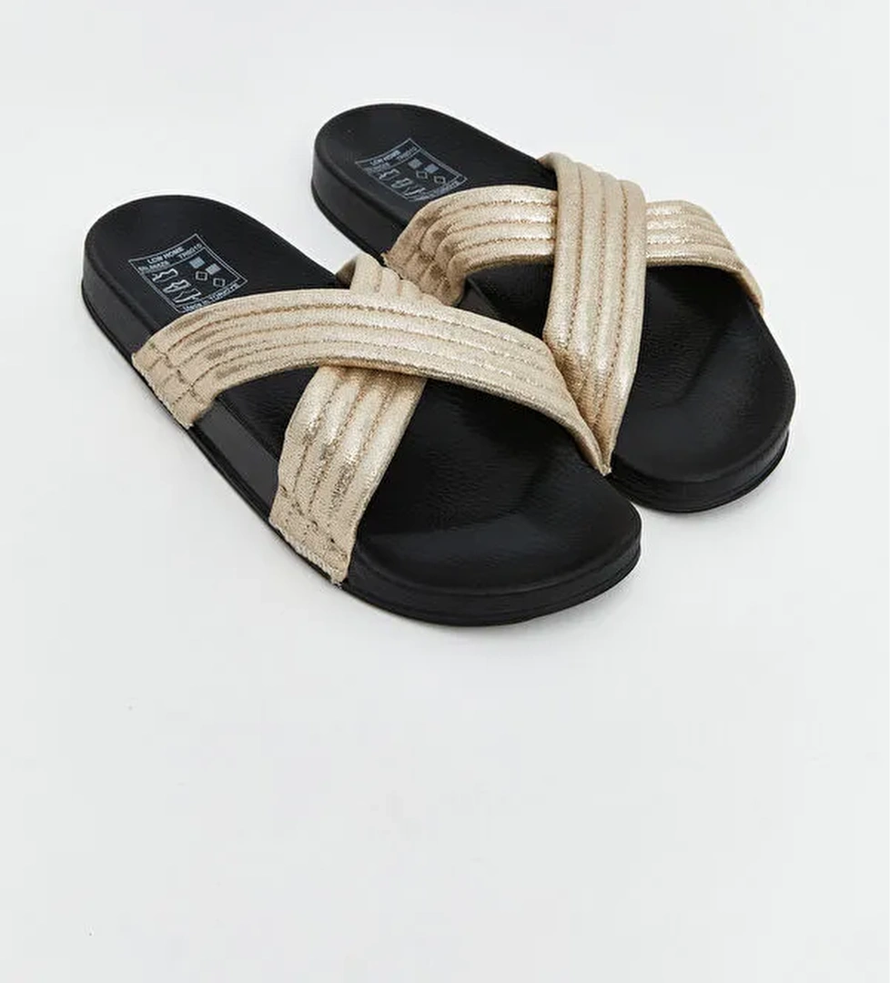 Çapraz Bantlı Kadın Terlik - Görsel 1