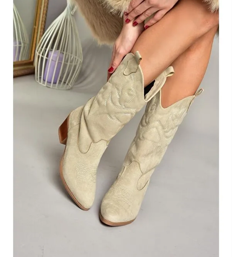 T8200887 Ten Kadın Çizme - Görsel 1