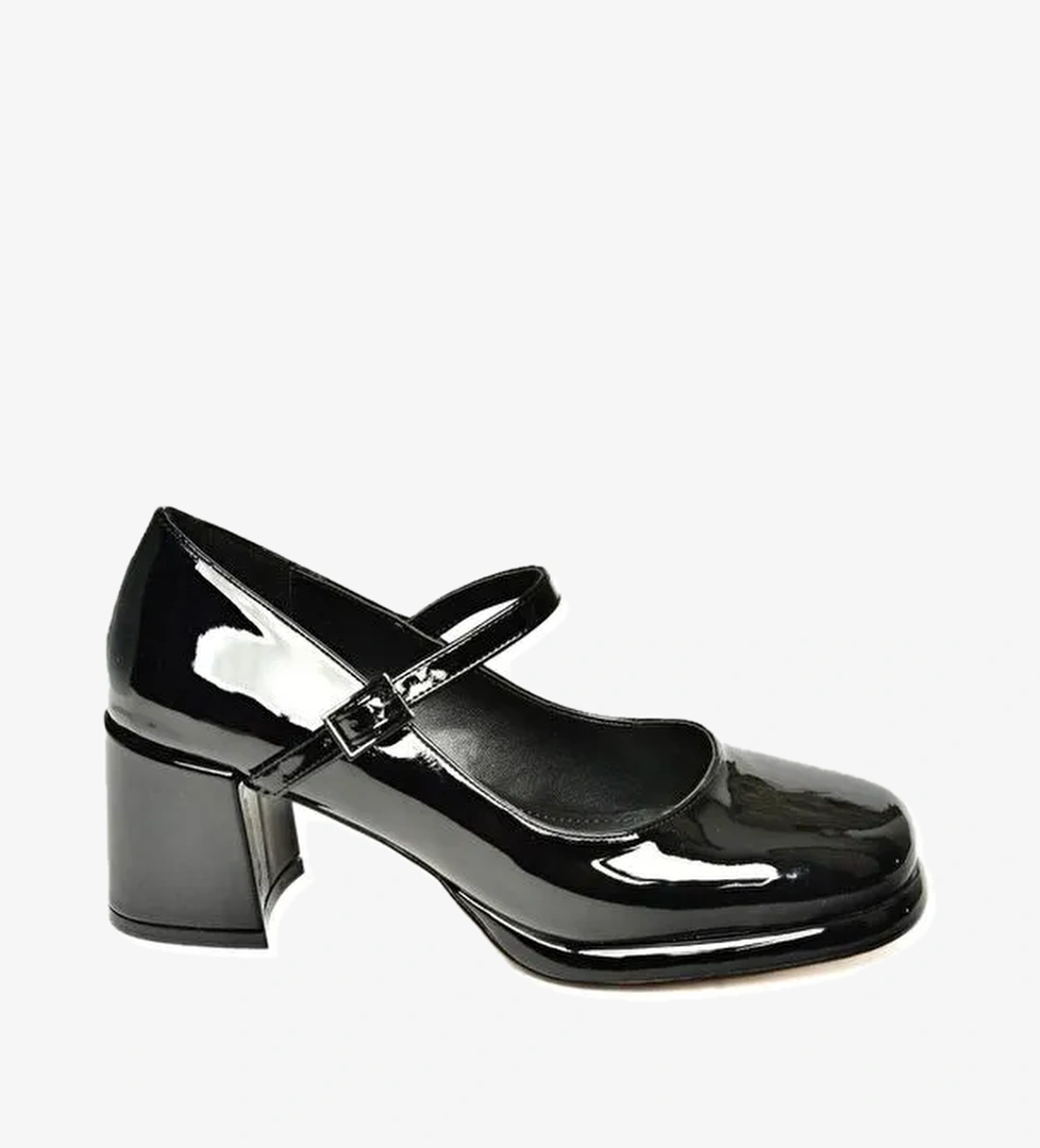 T8200591 Siyah Kadın Topuklu Ayakkabı