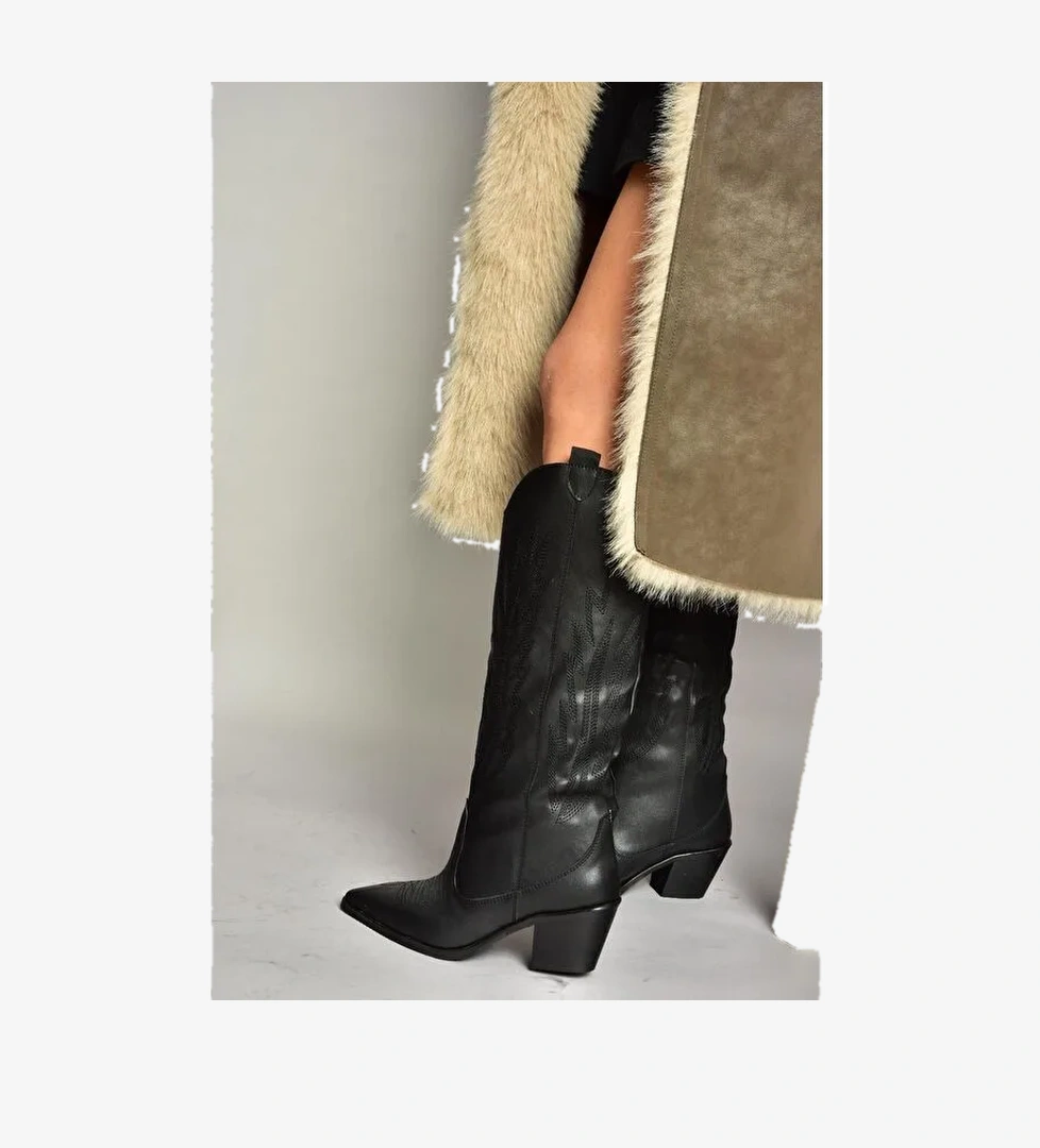 T2677652 Siyah Kadın Çizme