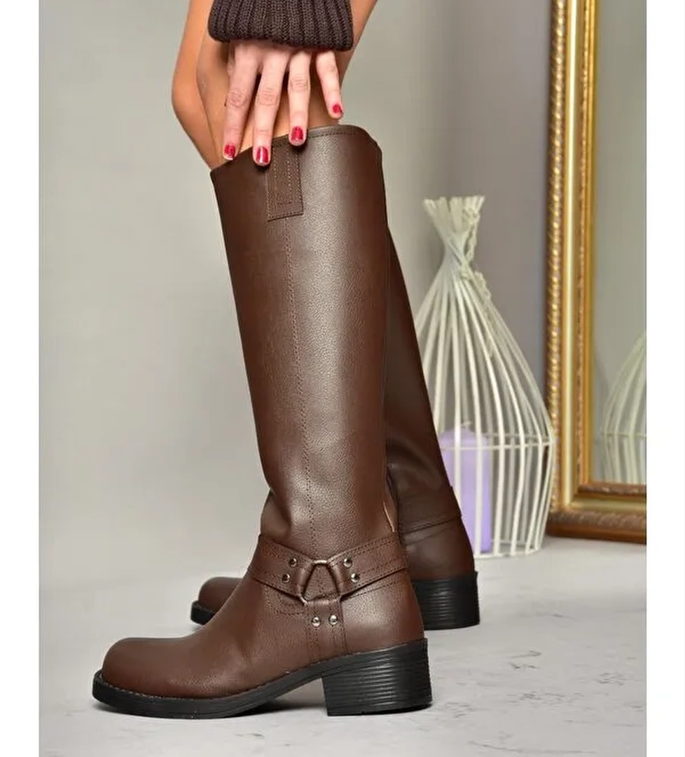 T4045500 Kahverengi Kadın Çizme