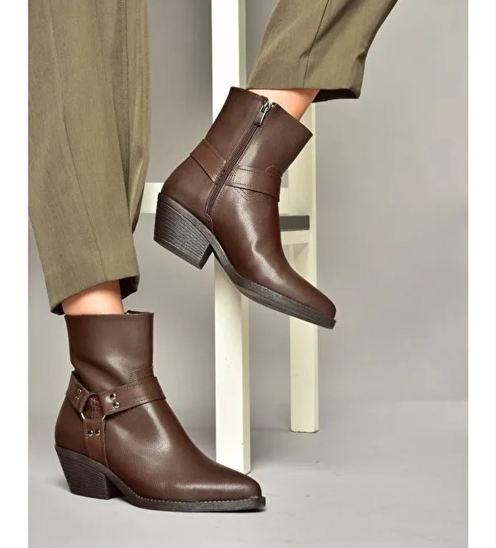 T4044006 Kahverengi Kadın Bot