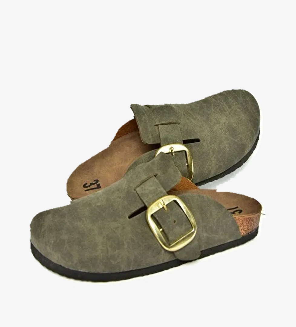 T7775890 Haki Kadın Terlik