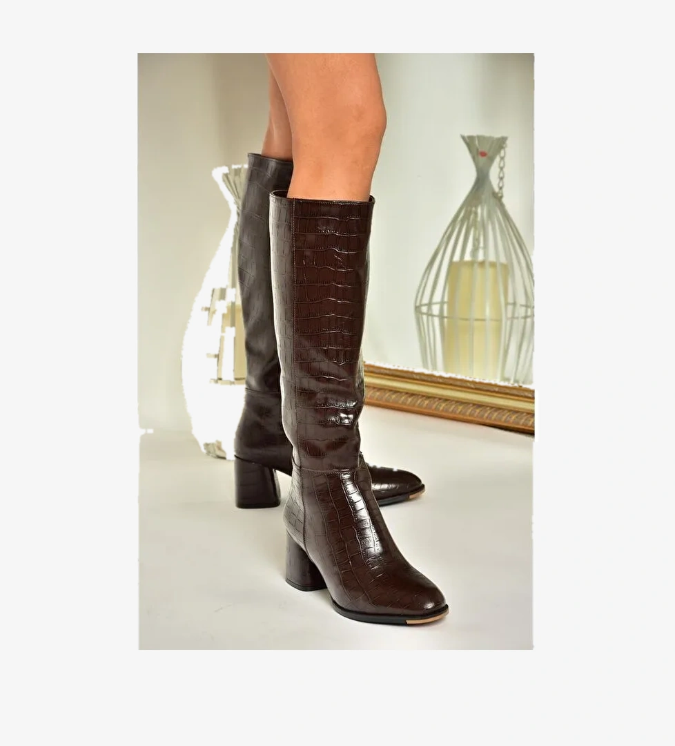 J848300111 Kahverengi Kadın Çizme